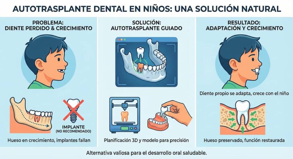 Autotrasplante dental en niños